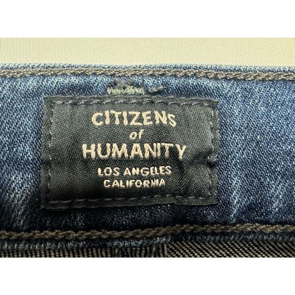 Citizens of Humanity Women's Harlow Ankle Hi Rise Slim Blue Jeans - Size 26x27 - Picture 6 of 10